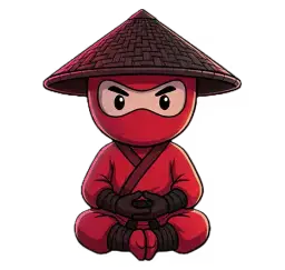 BigLeap ninja mascot ready to help